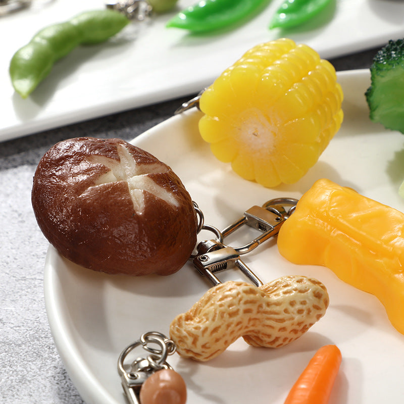 Wholesale PVC Vegetable Keychain